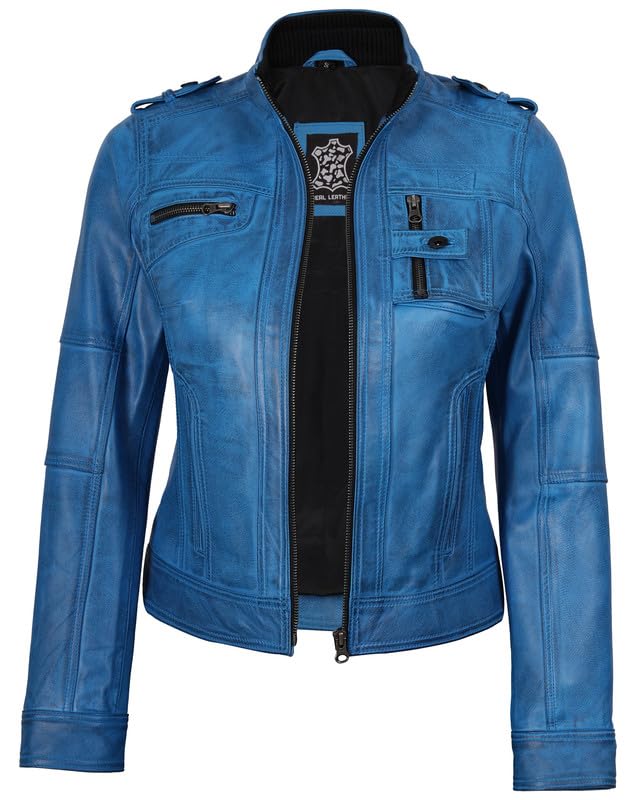 Decrum Leather Jacket Women - Casual Leather Jacket for Women2