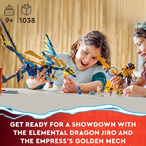 LEGO NINJAGO Elemental Dragon vs. The Empress Mech, Large Building Toy Set including Dragon Toy, Action Figure - Image 2