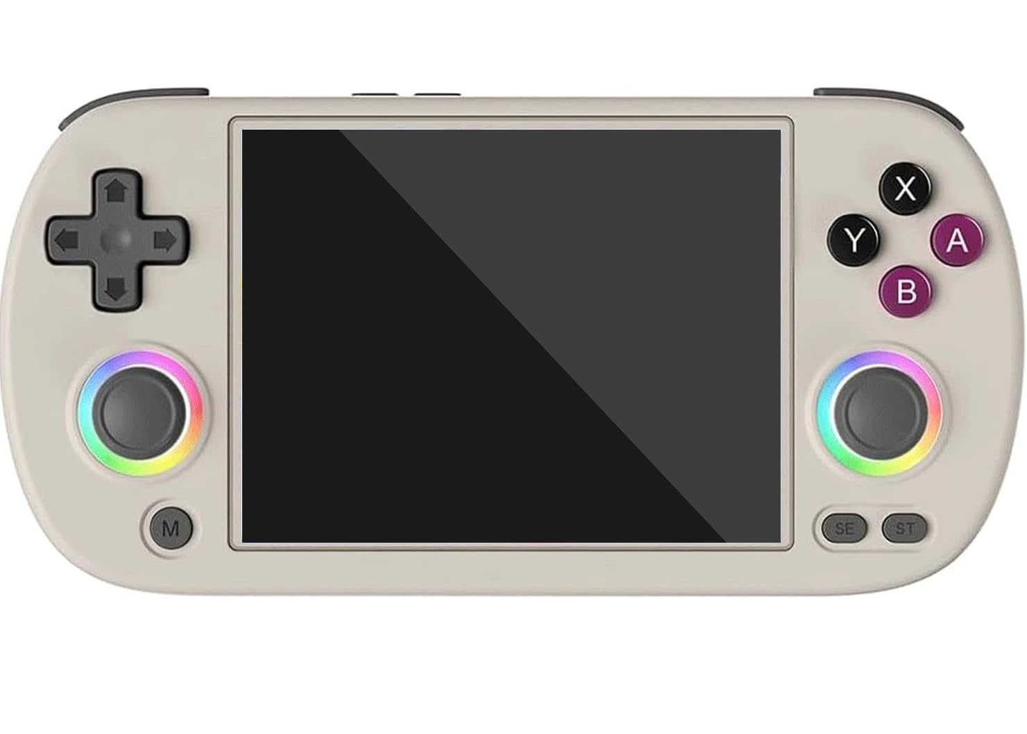 RG40XX H Handheld Game Console, Built-in 128G & 10000+ Games,with RGB Colorful Joystick Lighting, 4.0-inch IPS Screen Linux System Arcade Support Bluetooth 5g WiFi Combat (Gray, 64G)