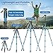 Victiv 72 inch Camera Tripod, Tall Tripod for Camera Cell Phone, Heavy Duty Camera Tripod Stand, Professional Aluminum Monopod, Compatible with Canon Nikon Sony DSLR Cameras - Blue