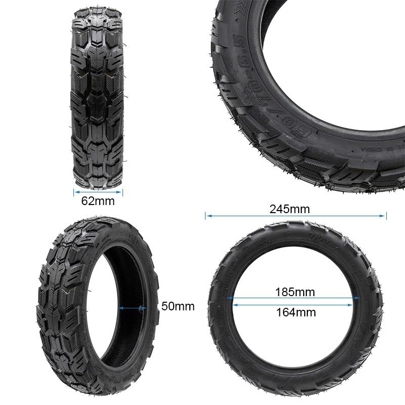 Compatible avec Pneu Trottinette Électrique Tubeless Offroad 60-70-6,5