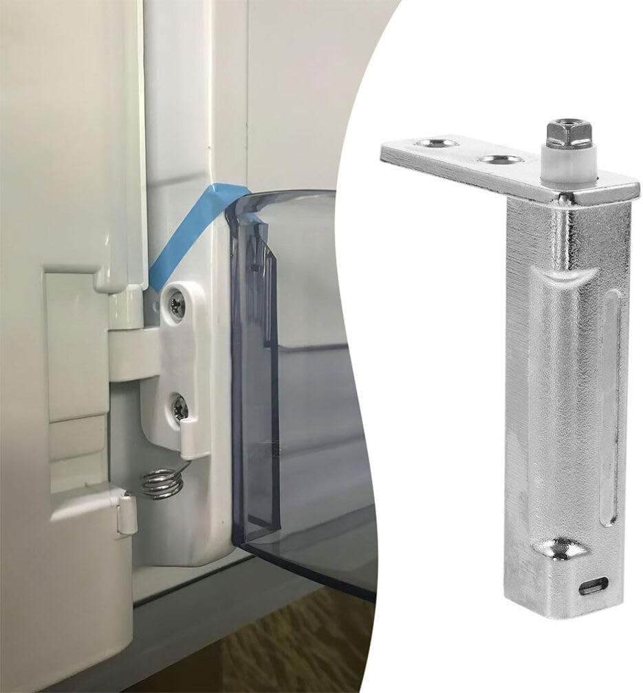 Housoutil 2pcs Stainless Steel Freezer Door Hinge for Smooth Easy Installation for Fridge and Freezer and Accessory