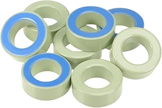 Tool parts 8pcs 26.9 x 45 x 16.8mm Ferrite Ring Iron Powder for Toroid Cores Light for Green Blue
