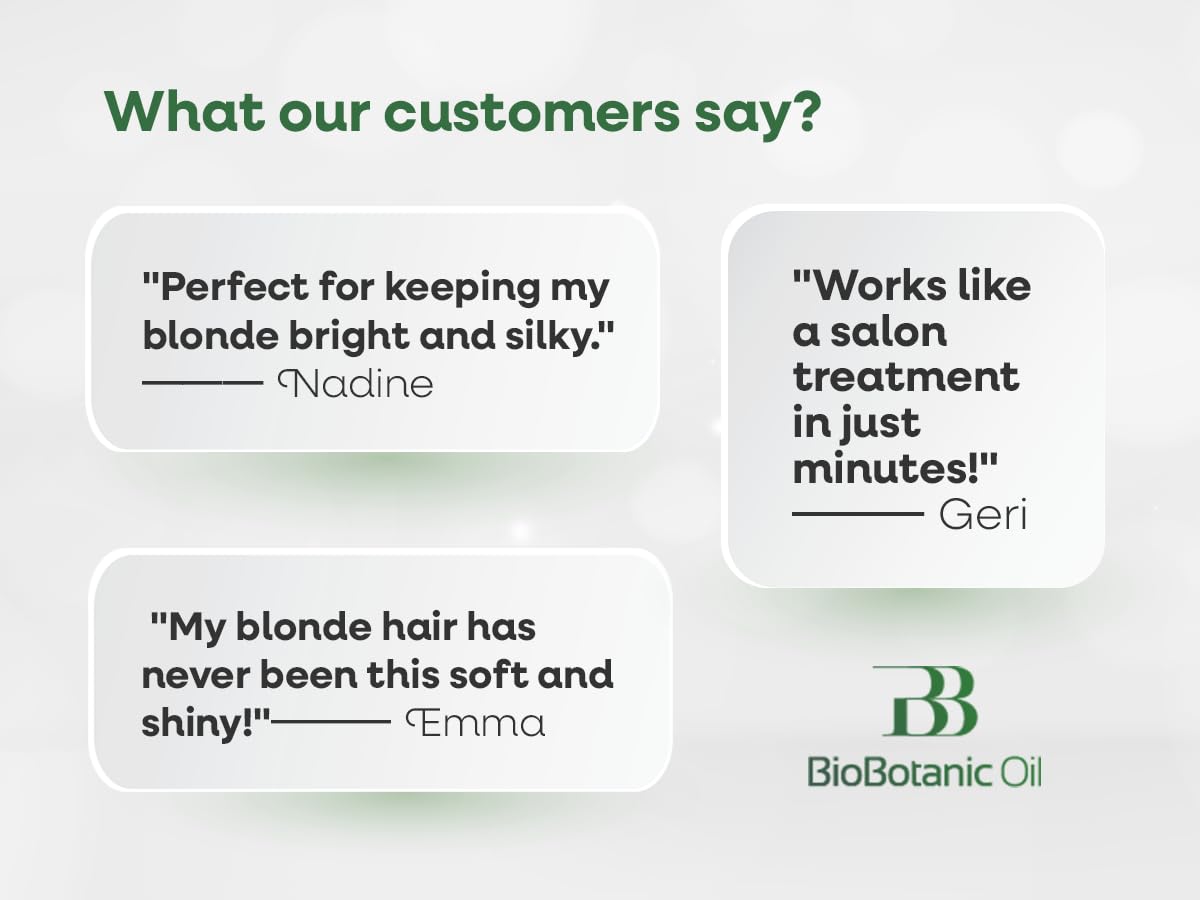 Bio Botanic Oil Magic Conditioner for Blonde & Bleached Hair | Deep Hydration & Color Protection | Enriched with Organic Wheat Germ & Obliphica Oil | SLS-Free, Paraben-Free, pH-Balanced | 500ml - Image 8