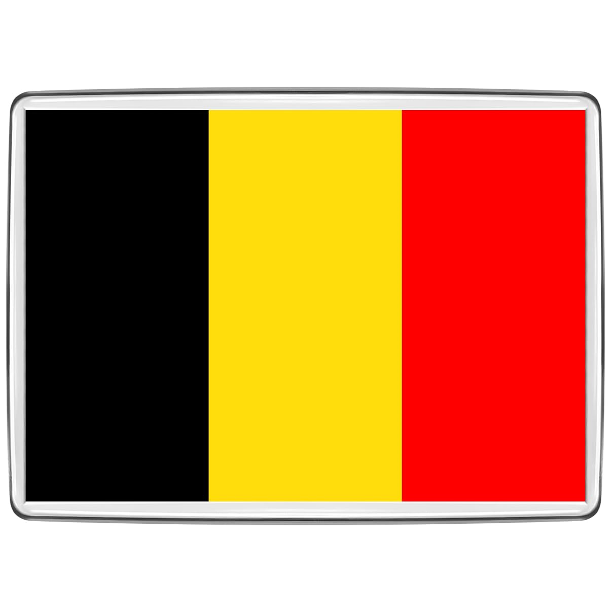 Pixly Clear Pixly® Belgium Flag Fridge Magnet Large Jumbo Size Belgian Keepsake Country Souvenir Novelty Refrigerator Magnets Gift