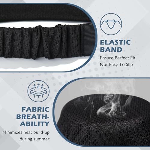 Image of Beister Sports Headbands for Men & Women (5 Pack), Moisture Wicking Sweatbands, Elastic Non Slip Sweat Bands, Athletic Workout Fashion Wide Hair Bands for Running, Cycling, Basketball, Yoga
