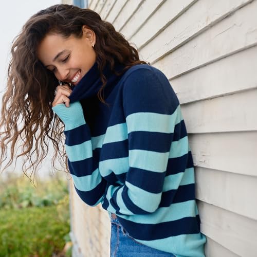 Image of Lands' End Women's Cashmere Turtleneck Sweater