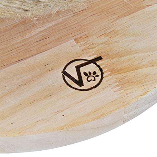 VOSS.PET Premium Kratzspielzeug in Kugelform aus Jute-Seilen, Vesta, 30x30cm, Kratzbaum