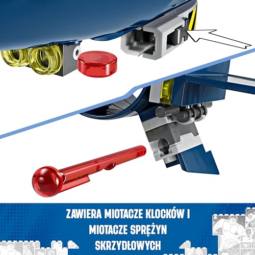 LEGO Marvel Odrzutowiec X-Menów, Model Samolotu do Zbudowania, Zabawka Konstrukcyjna z Minifigurkami Superbohaterów Wolverin, Cyklop, Rogue i Magneto, Prezent dla 8-latka, Chłopca i Dziewczynki, 76281