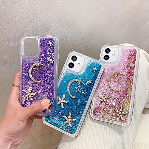TYWZ Quicksand Cover voor iPhone 11 Pro, 3D Handgemaakte Schattige Gepersonaliseerde Meisje Glitter Sparkle Floating… - Image 3
