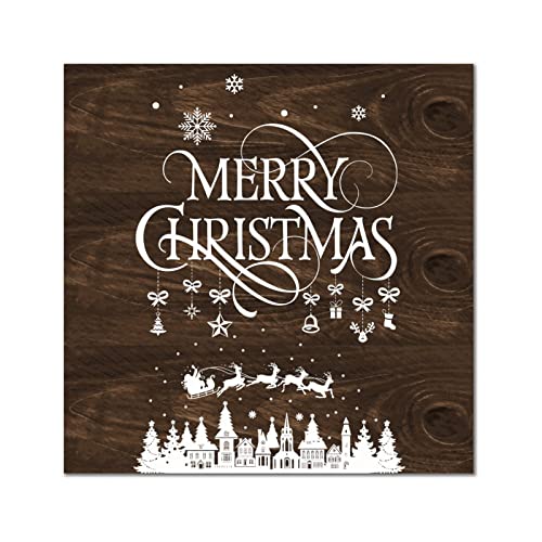 Plaque murale en bois Merry Christmas pour embellir un mur vide sans percer