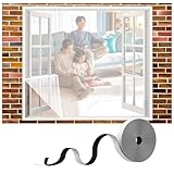 Einfache Montage: Ohne Bohren oder andere Werkzeuge wird das Moskitonetz einfach mit dem mitgelieferten Klettband am Fenster befestigt. Das 2 cm breite Klettband passt perfekt an die Scheibe und lässt sich nahtlos und rückstandsfrei wieder entfernen. Montage und Demontage dauern nur wenige Minuten. Es ist abnehmbar, tragbar, faltbar und waschbar