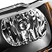 DNA Motoring HL-OH-JGC99-BK-AM-T2 Black Amber Headlights Assembly Replacement Compatible with 99-04 Jeep Grand Cherokee