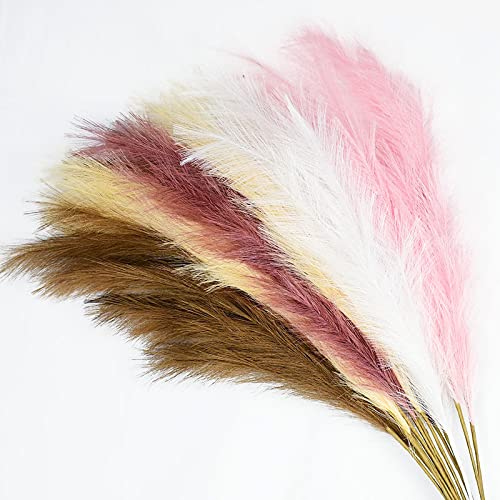 Pampas Grass grande 120 cm hierba artificial decorativa miniatura 6