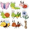 Wood For Crafts 80-Piece Unfinished Wood Cutouts - 8 Insect & Nature Shapes With Hanging Holes For DIY Crafts Sun Catcher Kit Wood For Crafts 80-Piece Unfinished Wood Cutouts - 8 Insect & Nature Shapes With Hanging Holes For DIY Crafts Sun Catcher Kit
