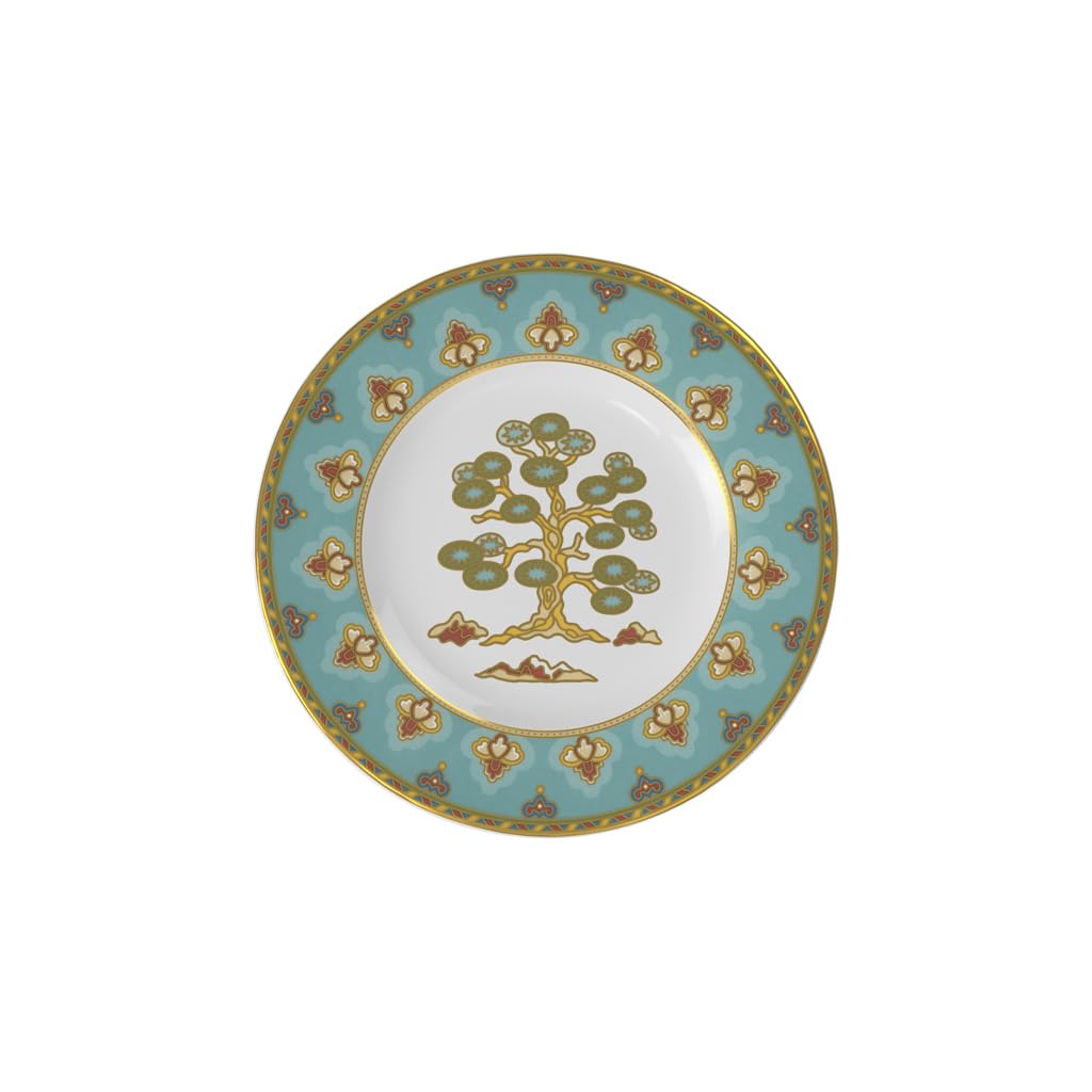 Villeroy & Boch - Samarkand Aquamarin, assiette à pain, Premium Bone Porcelain, 16 cm, résistant au lave-vaisselle