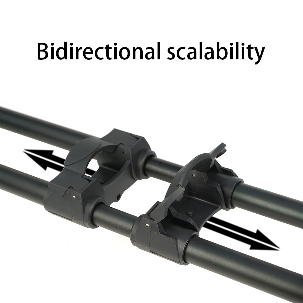 Hirisi Tackle Fishing Rod-Pod - Soporte para cañas de pescar de aluminio y soporte para caña de pescar con bolsa para la pesca de carpa, soporte para cañas de pescar con altura y ancho ajustable