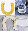 VERNUOS 36 Pcs Unfinished Wood Horseshoe Cutouts for DIY Craft, Wedding, Party and Birthday #3
