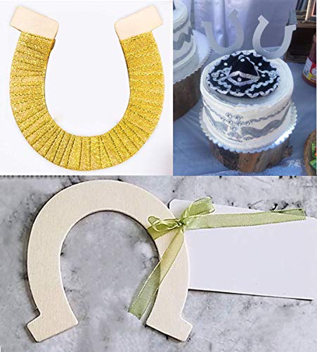 Vernuos 48 Pcs Unfinished Wood Horseshoe Cutouts For Diy Craft, Wedding, Cowboy Themed Party And Birthday,3.3 X 3.5 Inches #TOP3