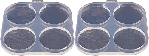 Miniatura 2 de AMZTOART Molde de agarre para teléfono, molde de resina epoxi de 1.5 pulgadas, círculos de holograma, moldes de silicona para carrete de insignias,