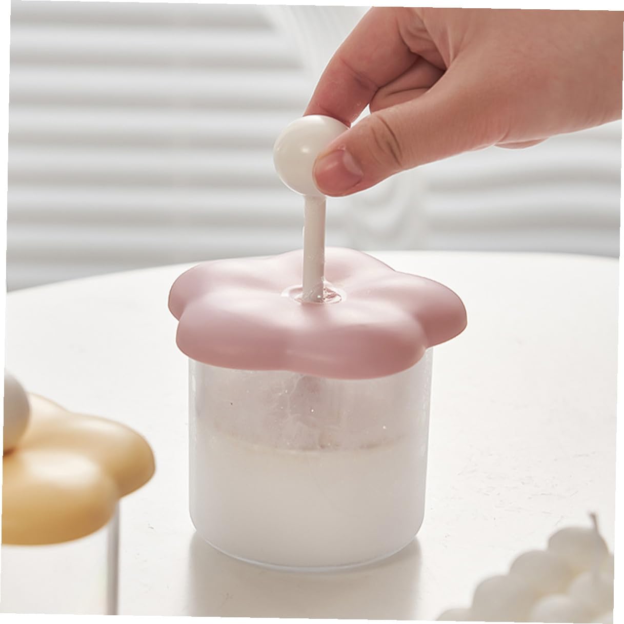 Flacon Moussant pour Visage Portable Outil Manuel de Fabrication de Mousse Nettoyant Facial Flacon Mousseur Rose Pratique Nettoyage Profondeur des Pores