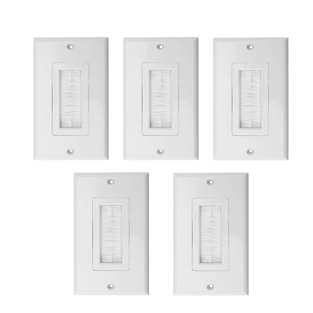 BNPUHIU Brush Wall Plate 5 Pack