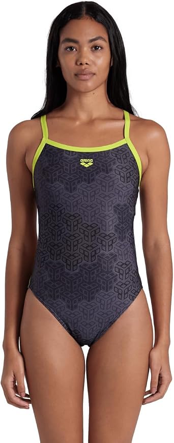 ARENA Performance Womens Camo Kikko Challenge Back Swimsuit One Piece Swimsuit