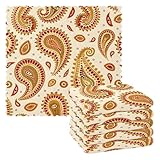 Mnsruu Mikrofaser-Reinigungstücher Graffiti Paisley Boho Wiederverwendbare Geschirrtücher zum Abwasch 6er Pack Schwedisches Geschirrtuch Mikrofaser Reinigungstücher Waschbar Staubtücher Tuch Home