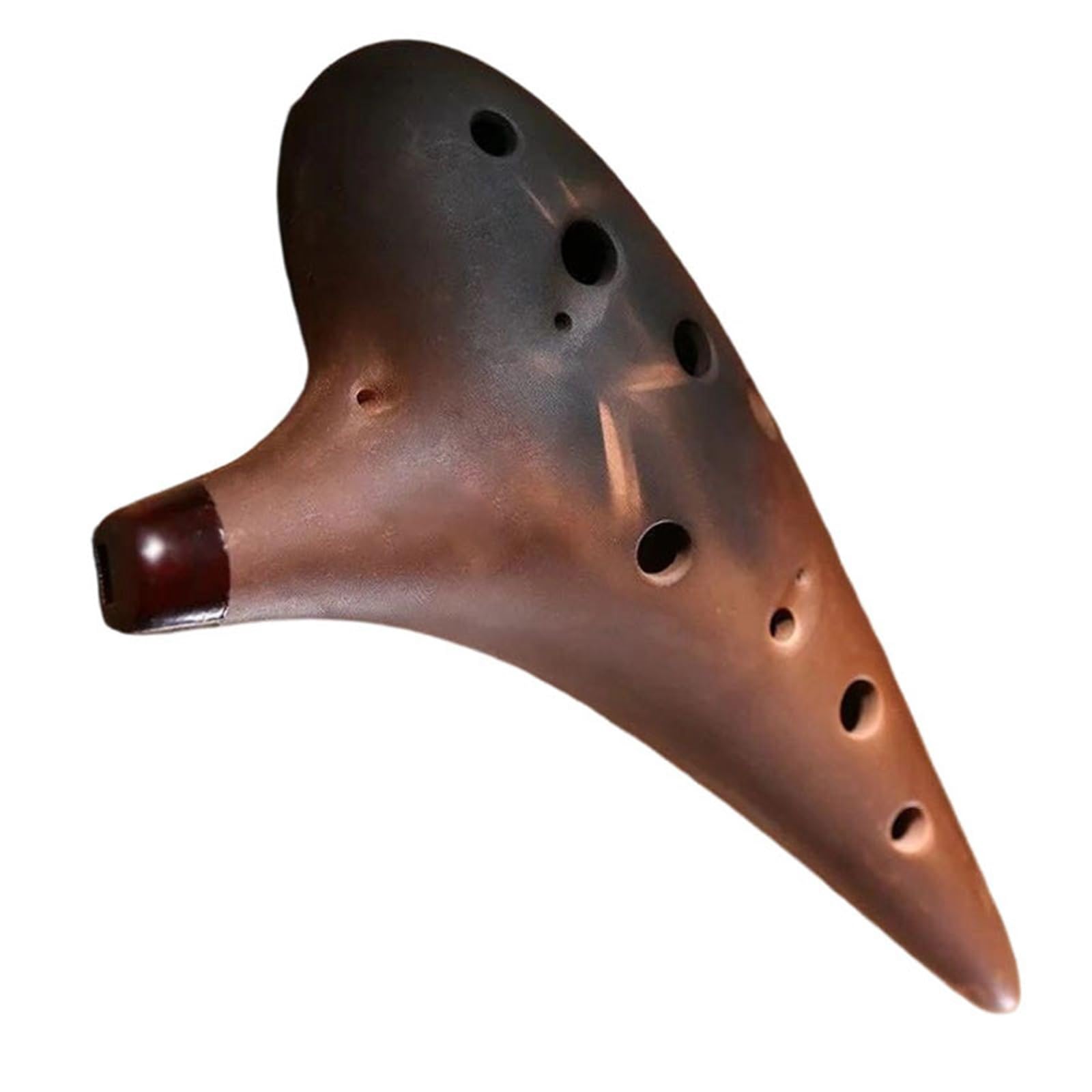 Ocarina Ocarina Cerámica Arcilla Morada 12 Agujeros