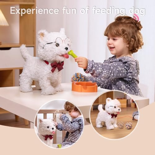 TUMAMA Walking Dog Toys for Kids Electronic Plush Puppy Toy Interactive Pets Toy for toddle 3 4 5 6+ Years Girls Boys Gift Walks/Barks/Shake Tail/Talk - Image 4