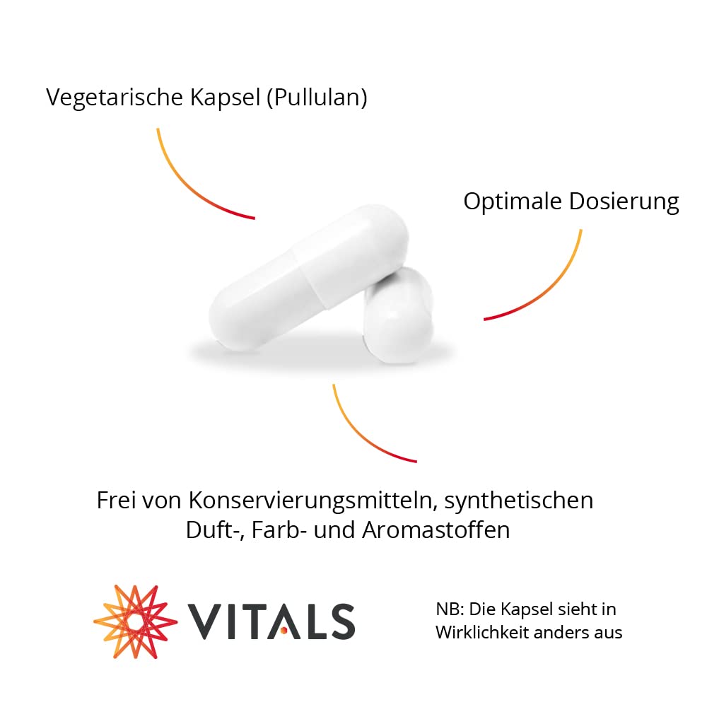 Vitals - Immunformel Pro 60 Kapseln mit Quercetin, Lecithin, Vitamin A, Vitamin C, Vitamin D3, Vitamin K2, Selen und Zink. 100% Vegan. Die wichtigsten Nährstoffe für die Widerstandsfähigkeit.