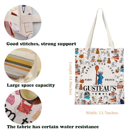 Bolsa Tote de Lona KUIYAI Remy Movie Merchandise miniatura 2