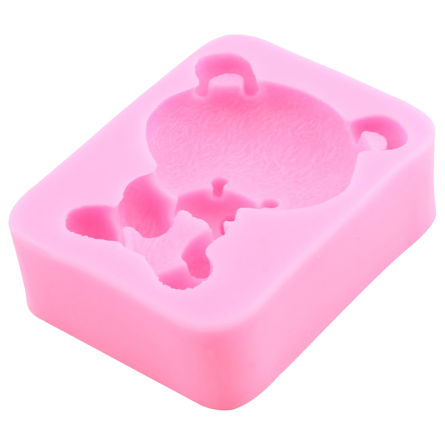 Moldes de silicona para fondant, con diseño de oso, caramelo, chocolate, para decoración de pasteles de azúcar, cupcakes, pasta de goma, arcilla polimérica