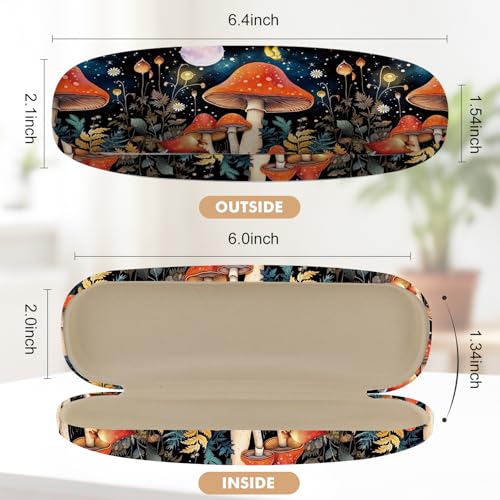 Image of Glasses Case Hard Shell,Portable Protective Eyeglasses Case, Eyeglass Holder Box with Cleaning Cloth,for Women Men