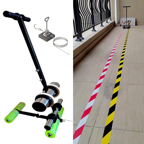 UMJIGF Playing Field Line Striping Machines, with Drawing Circle Kit, Floor Tape Marking, Basketball Court Marking Kit for Driveway, Asphalt or Concrete