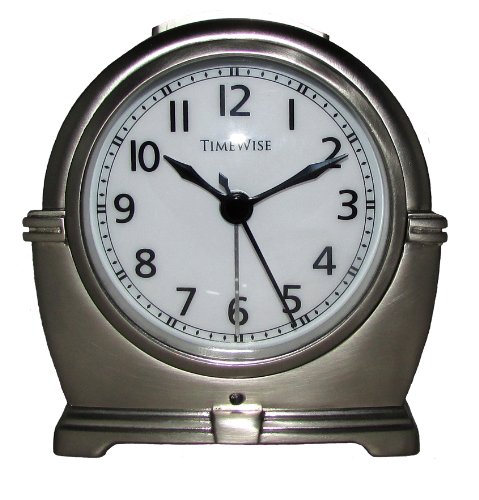 Antero Metal Alarm Clock (Brushed Silver)