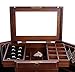 Rowling Extra Large Wooden Jewelry Box/Jewel Case Cabinet Armoire Ring Necklacel Gift Storage Box Organizer Mg002 (Brown)