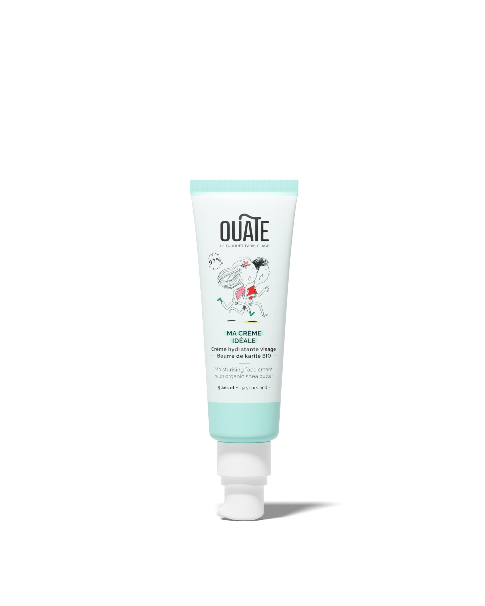 OUATE, Ma Idéal Crème, Moisturising and Soothing Face Cream, 9, 11 Years, Organic Shea Butter
