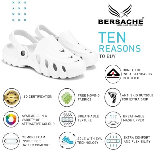 Image of BERSACHE Extra Soft Classic Casual with Regular wear with Ultra Soft & Flexibility Technology Clog for Men's