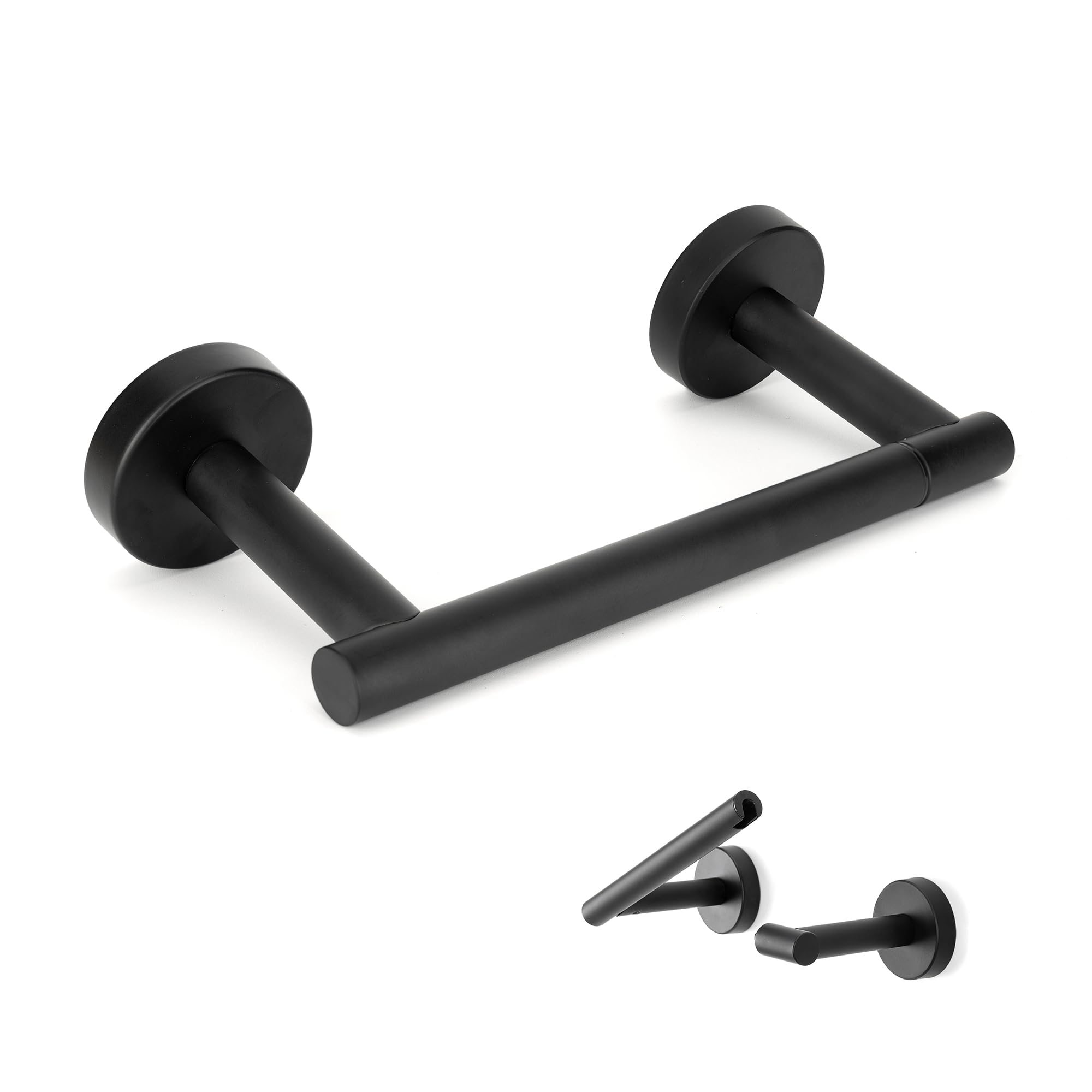 Matte Black Toilet Paper Holder,Black Toilet Paper Holder Wall Mount for SUS 304 Stainless Steel