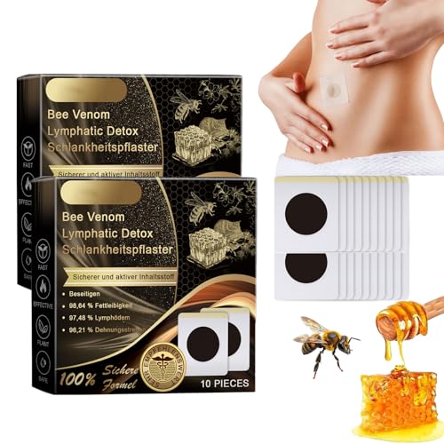 20 Stück Bienengift Abnehmpflaster, Bauchweg Pflaster, Schlankheits Pflaster fat burner, Sanfte Fettverbrenner Patches, Bauchwegpflaster am Bauch und Bein
