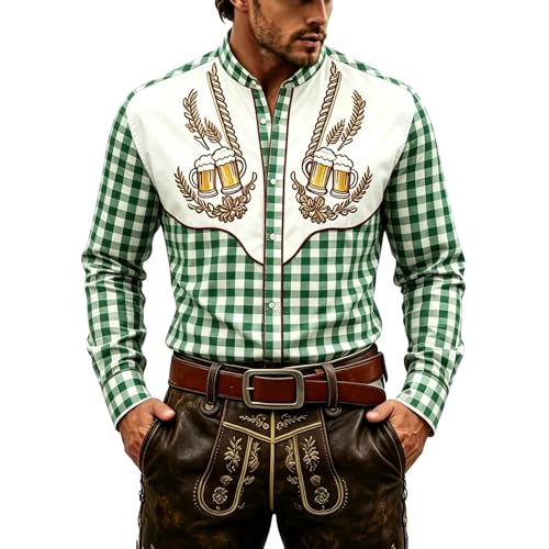 Chemise homme été idéale pour les festivals de la bière et le quotidien chic