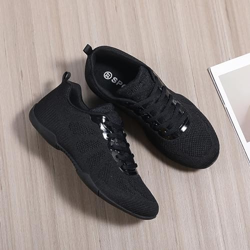 ihinzry Girls' Cheerleading Shoes Cheerleading Dance Shoes Dance Athletic Training Shoes Breathable Super Light Cheer Sneakers for Women Sport Training Tennis Sneakers3