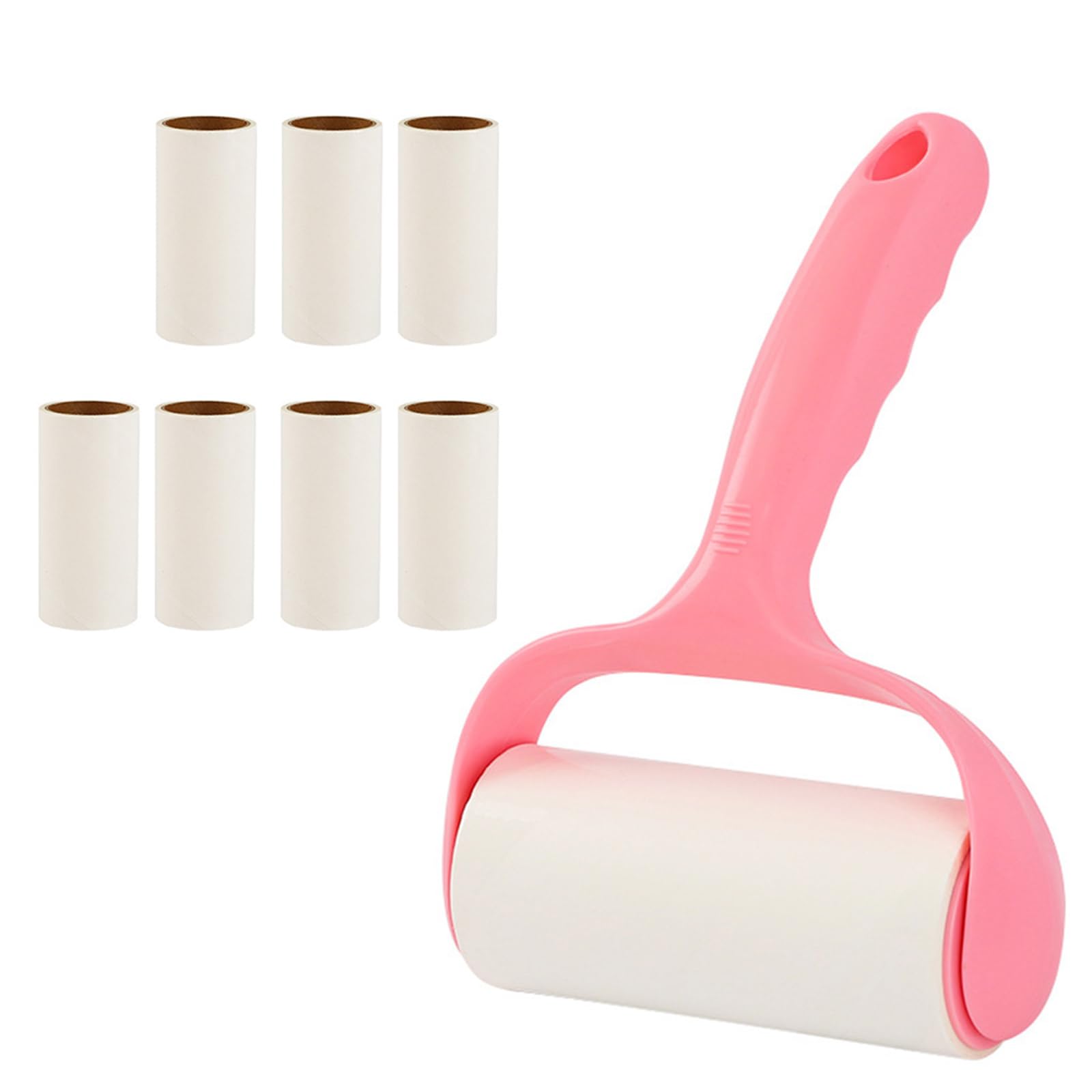 LfrXtra Lint Roller With 8 Rolls Refills Sticky Paper Tearable Adhesive Pet Hair Remover