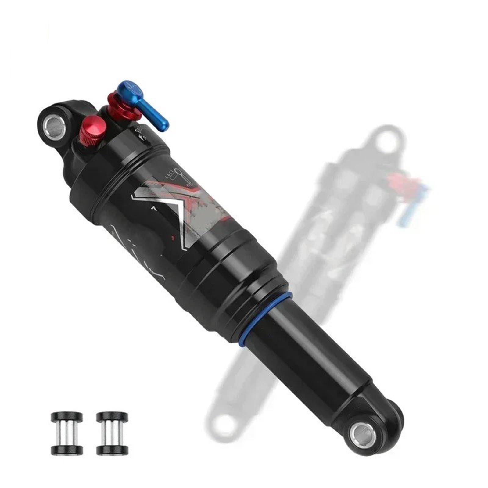 suspensión neumática trasera amortiguadores Amortiguador Trasero AO8RC Air MTB Con Suspensión Soft Tail XC/Trail Recorrido Ajustable 165-210Mm Resorte Neumático Alta Presión.(190mm)