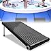 Froadp Riscaldatore Solare per Piscina, Pannello Solare Termico per Acqua Calda, Insieme del Cuscinetto del Collettore, Stuoie Solari Tappeto sotto per Piscine Docce del Giardino (111x65x6,5cm)