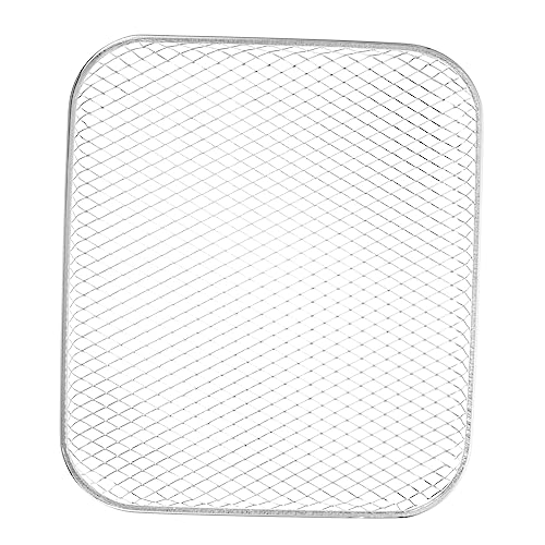 TOPPERFUN Multifunción Rejillas Neto portátil Barbacoa Exterior Red para Asar Carne Estante de Alambre de Acero Inoxidable Redes alimentarias para Exteriores Acero Inoxidable 304 Silver