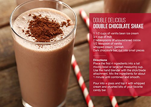 Chefman Immersion Stick Hand Blender With Stainless Steel Shaft & Blades, Powerful Ice Crushing 2-Speed Control One Hand Mixer, Purees Smoothie, Sauces & Soups, 300 Watts, Red #TOP5