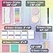 Mr. Pen Sticky Note Set, 1000 Sheets, Colorful Transparent Bible Notes