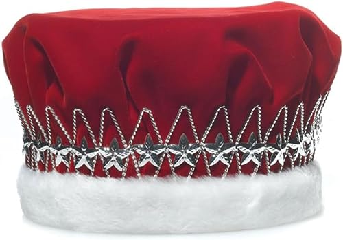 Anderson's Majestic - Coronas de terciopelo King con banda de estrella, 6 pulgadas, corona para hombre, baile de graduación, regreso a casa, realeza